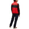 Coach Color Block Stand Collar Zipper Sleeveless Down Jacket Men outerwear Red CL599-RED