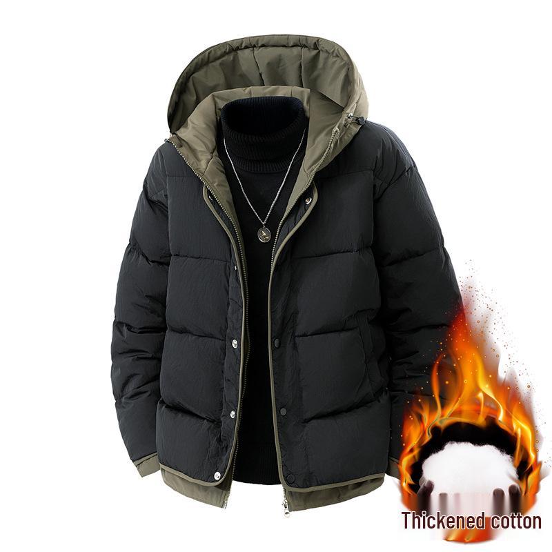 Japanese Style Trendy Cotton Hooded Jacket - Winter Retro Couple's Casual Wear