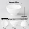 Chinese Style Thickened Melamine Imitation Ceramic Bowls (Pack of 10)