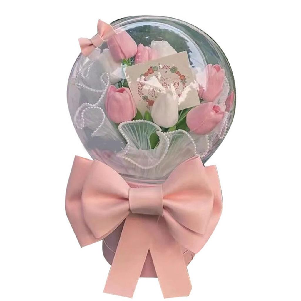 DIY Tulip Bouquet for Girlfriend Handcraft Exquisite Artificial Flowers Bouquets Fake Flowers for