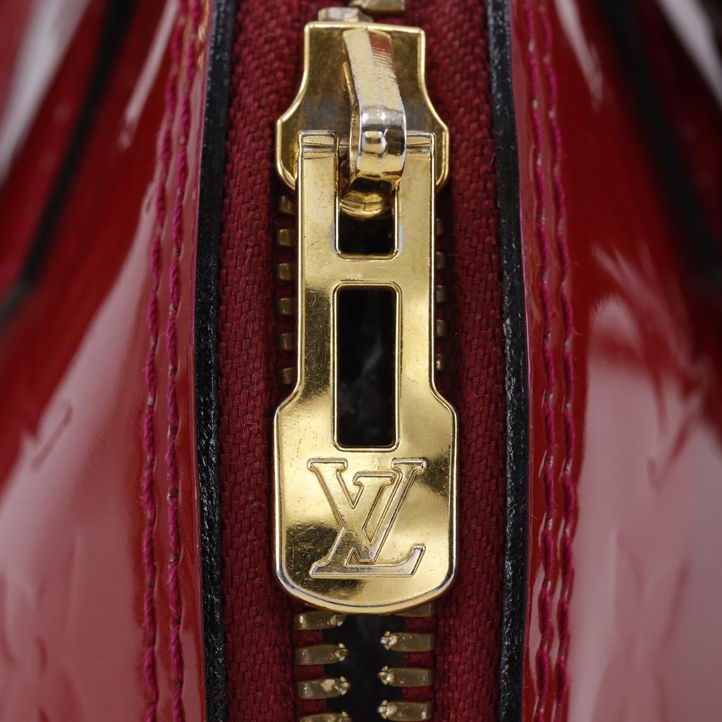 LOUIS VUITTON Alma BB Handbag M91606 2WAYShoulder Pomdamul Red Monogram Vernis Women Used