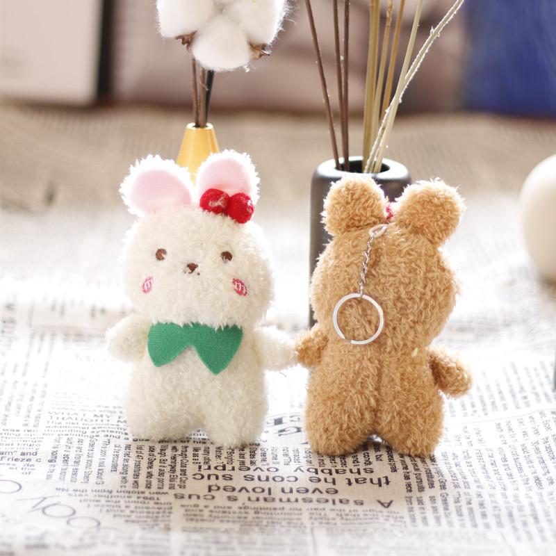 Cartoon Cute Small Bear Plush Toy With Pp Cotton Filling For Backpack Accessories