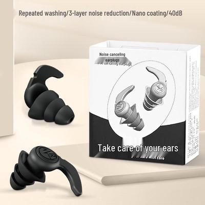 Tappi per le orecchie in silicone con cancellazione del rumore per dormire e nuotare (Impermeabile, Insonorizzato, Disponibile)