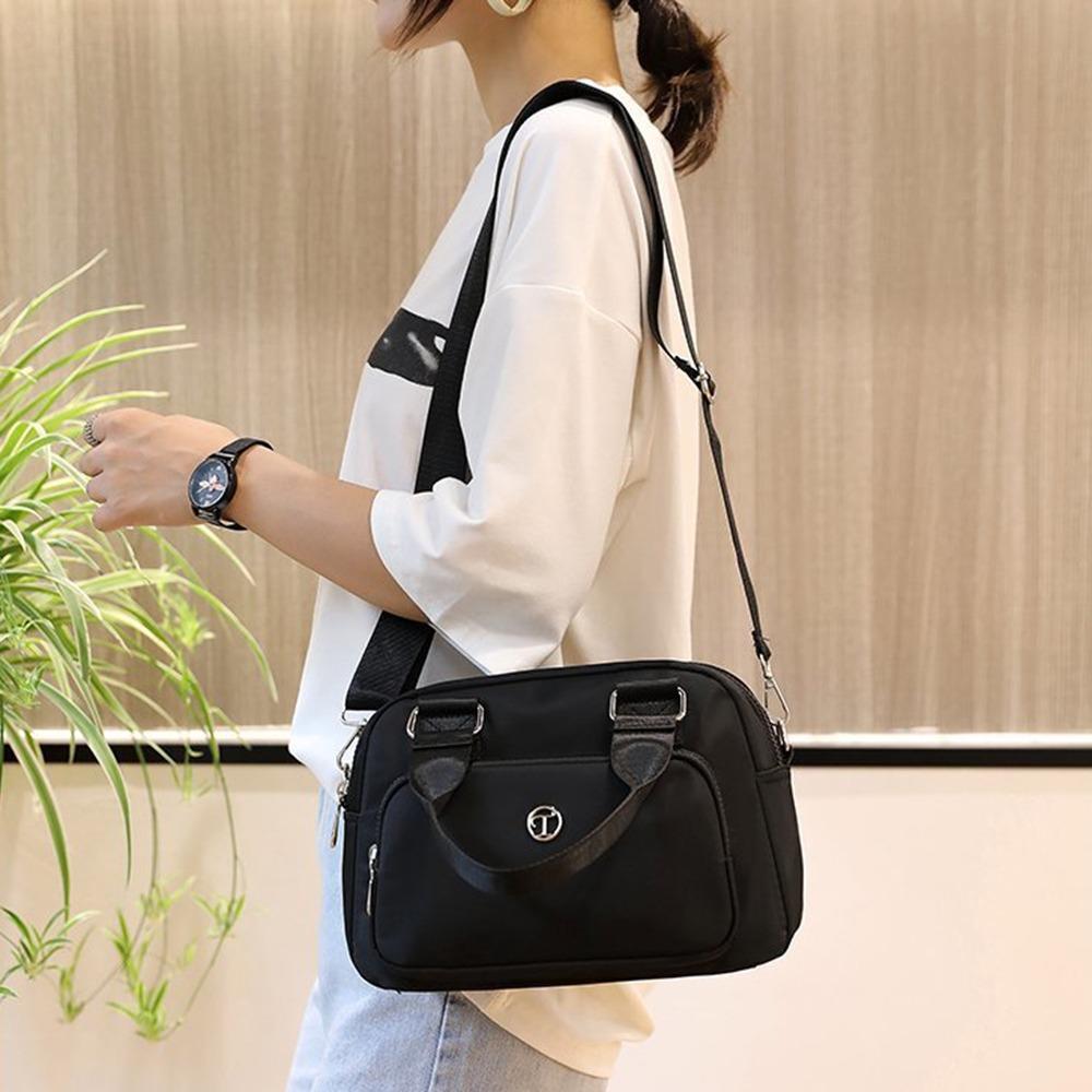 Waterproof Nylon Crossbody Bag Large Capacity Women Handbag Fashion Square Shoulder Bag  Female