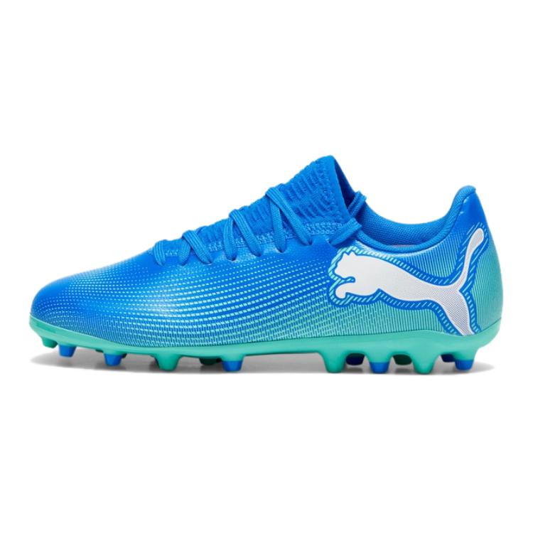 Puma Future 7 Play Sports Comfortable Low-Top Kids Football Shoes Kids Football Shoes Blue White 108019-01