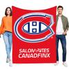 Montreal Canadiens Logo Decke Rote Flagge mit einzigartigem 'SALON PITES CANADFINX' Design, Perfekt für Sportfans, Großartig für drinnen U