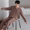 Pajamas Men's Spring and Autumn Pure Cotton Long-sleeved Men's Autumn Large Size Youth High-end Sense, Autumn and Winter Can Wear Loungewear