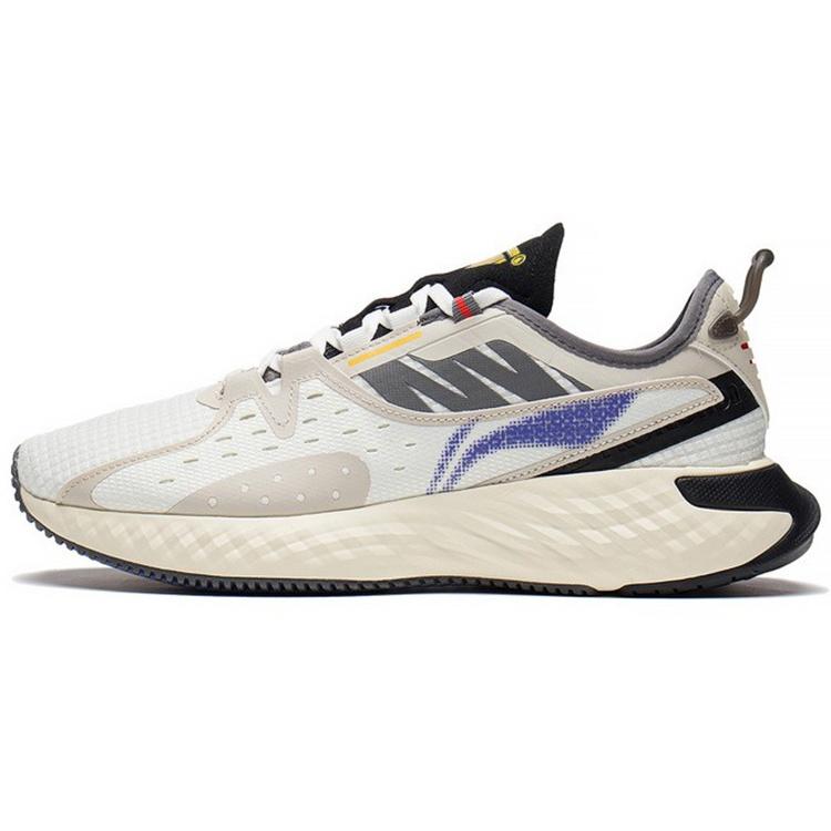 Li-Ning SHIELD Lifestyle Comfort Shoes White Blue Beige Men s AGLS067-2 EU 43
