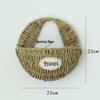 Hand-Woven Wall-Mounted Wicker Flower Basket Decoration