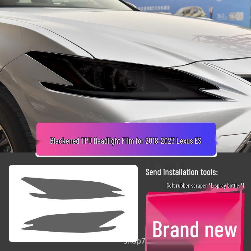 Transparent Smoked Protective Headlight Film for Lexus CT200, ES, RX, UX, IS, NX, LX