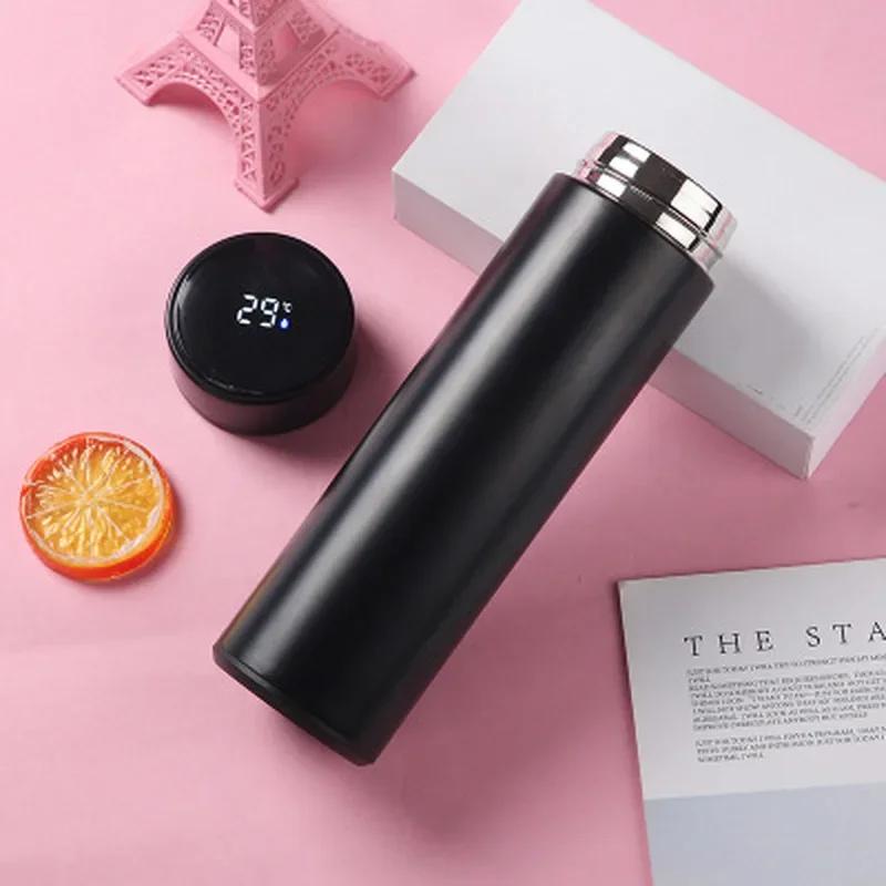 500ML Creative Smart LED Thermos Bottle Temperature Display Vacuum Flasks Stainless Steel Water Bottle Thermos Cup Stainless