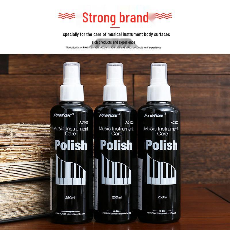 Prefox Musical Instrument Care Set: Piano, Guitar & Violin Polish and Cleaner