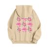 Damenmode Leichter Langarm-Pullover mit Taschen Kapuzenpullover