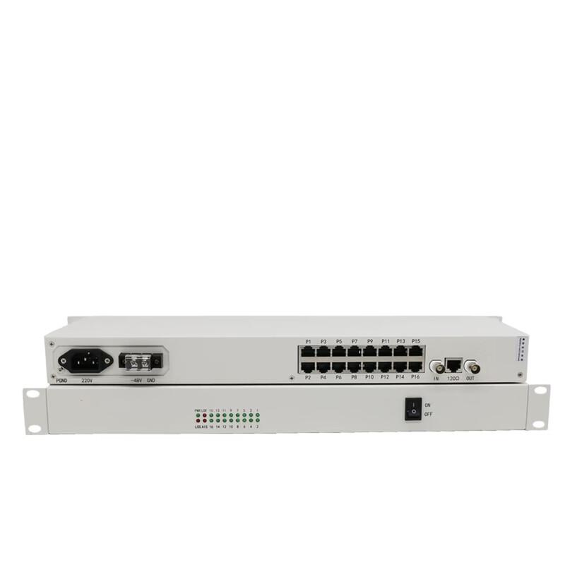 

P16E1 PCM 16-Channel Telephone Optical Transceiver