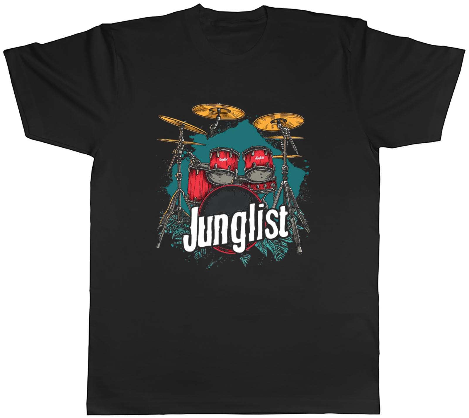 Junglist Drum and Bass Unisexs TShirt DnB Musician DJ Jungle Tee Gift S