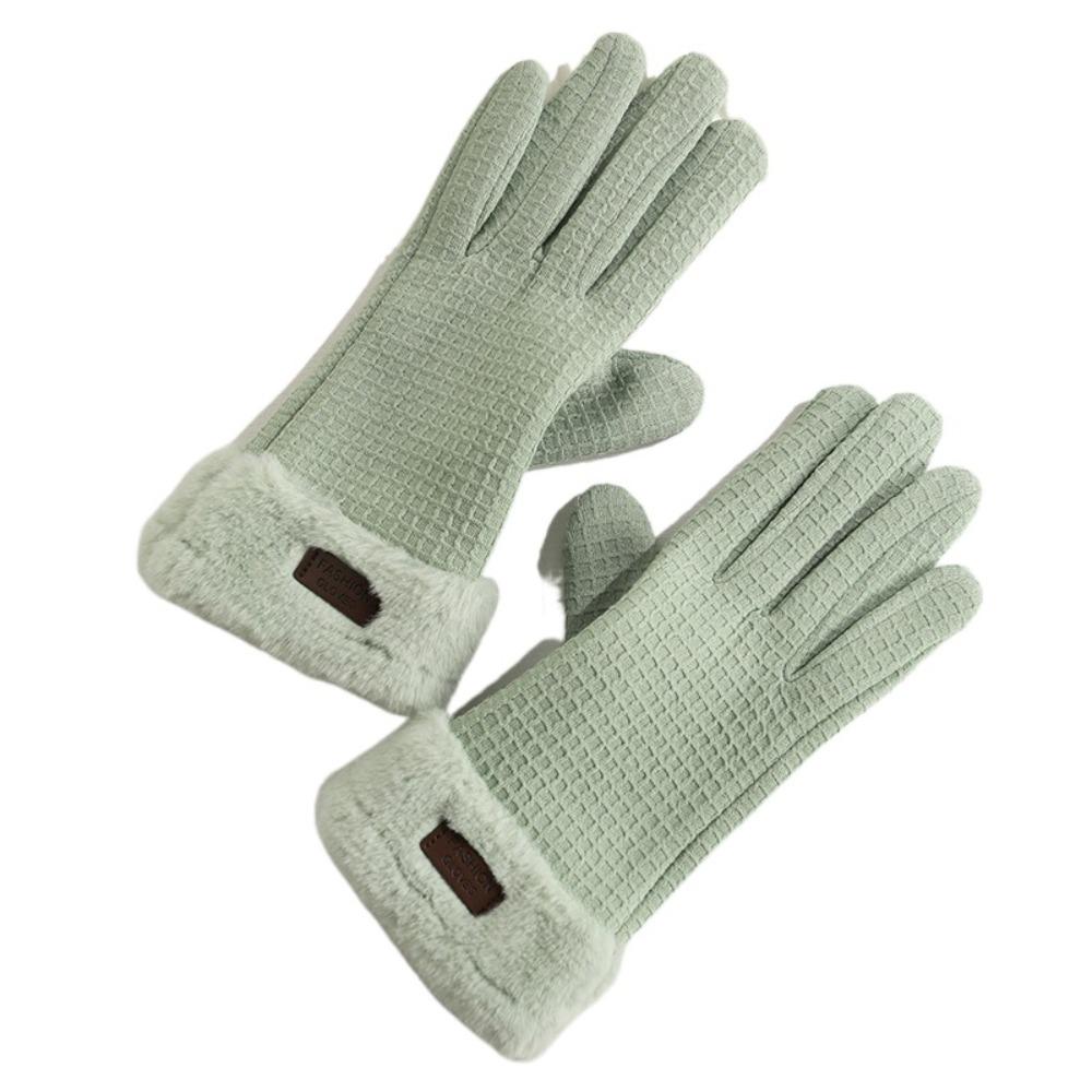 Full Finger Winter Women Gloves Warm Full Finger Gloves Fashion Warmer Bike Cycling Glove  Female