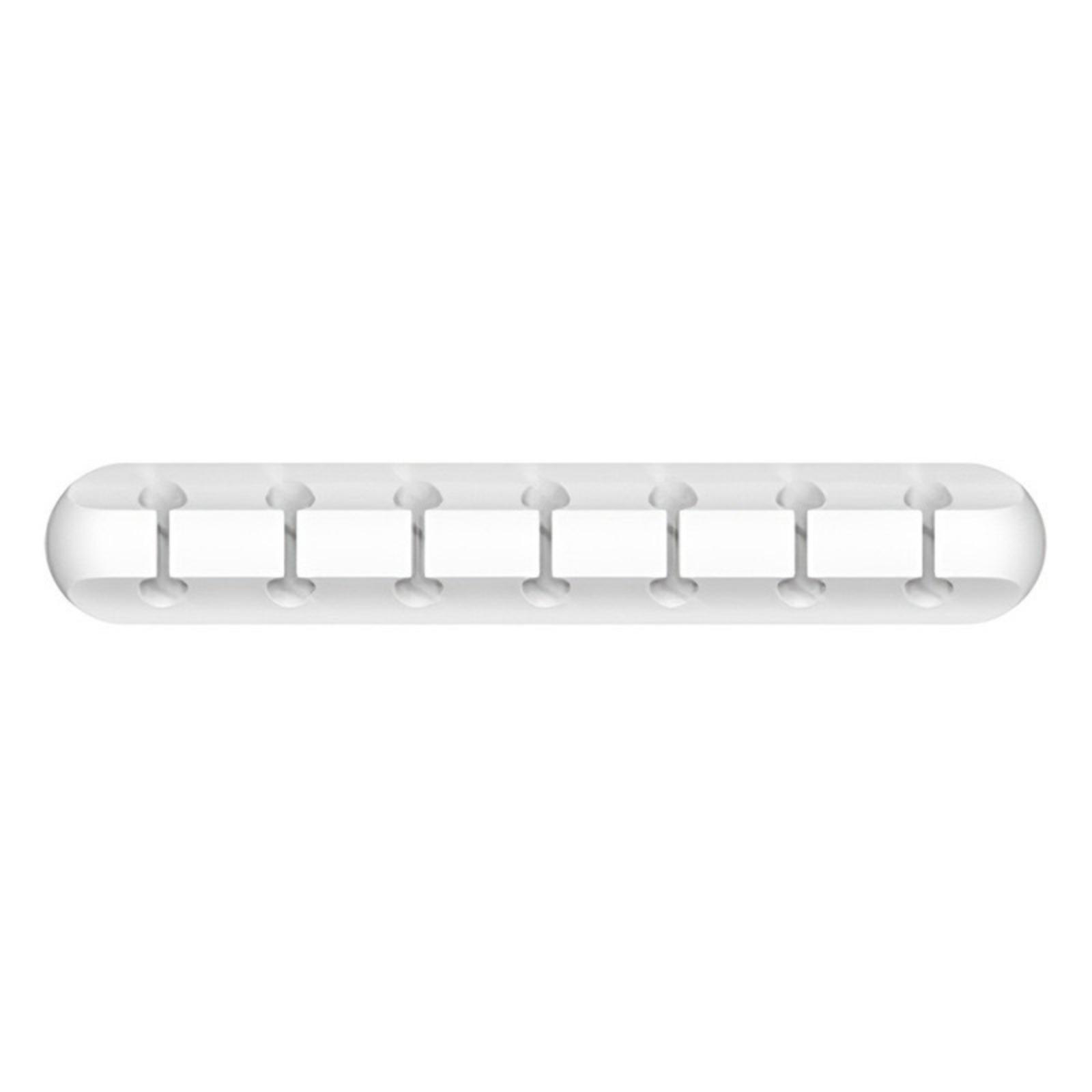 Cable Organizer & Power Cord Holder Multi-Hole Cable Clamp Set Self-Adhesive Backing Cable Management Tool One Size белый