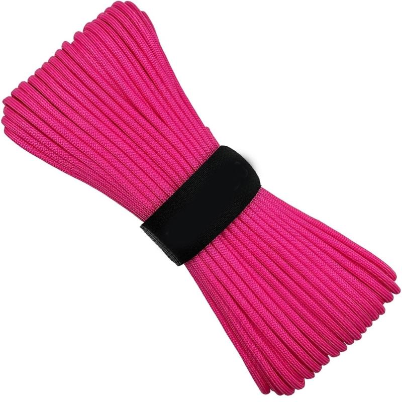 Paracord Rope Tent Cord Clothesline Rope, 7 Strand Parachute Cord Survival Cord 98ft Paracord Tent Rope Tent Paracord