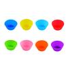 24 Packs Silicone Baking Cups Reusable Muffin Liners Non-Stick Cup Cake Molds Set Silicone Cupcake Holder Liners  8 Rainbow Colors