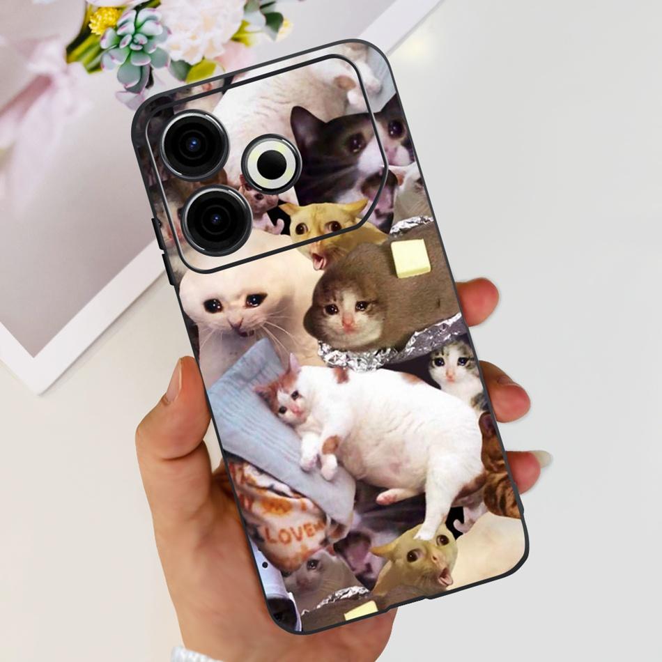 For Tecno Pova 6 Neo Phone Case Pova6 Neo 4G 2024 Elegant Printing Soft Silicone TPU Cases