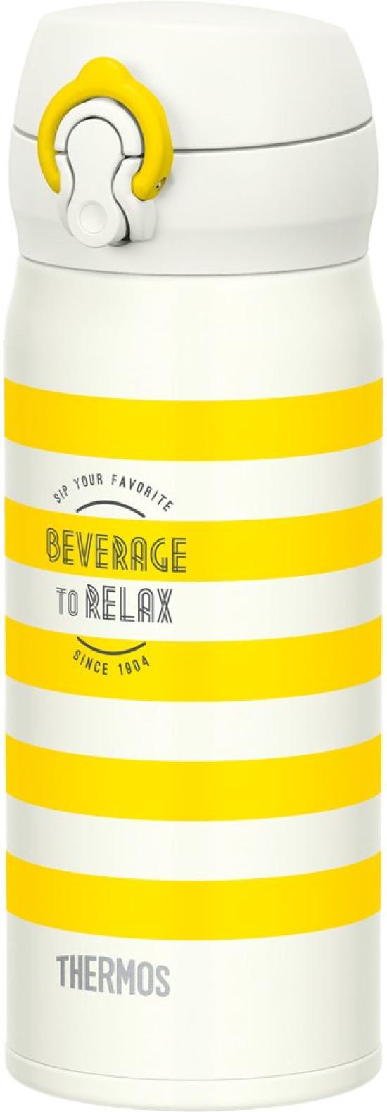 

Thermos Water Bottle Vacuum Insulated Mobile Mug 400ml Yellow Border JNL-403 YBD