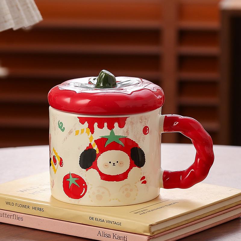 Souvenir Cartoon Cat and Animal Cute High Perfect Large Capacity Ceramic Cup Simple Set Mug Festive Cup