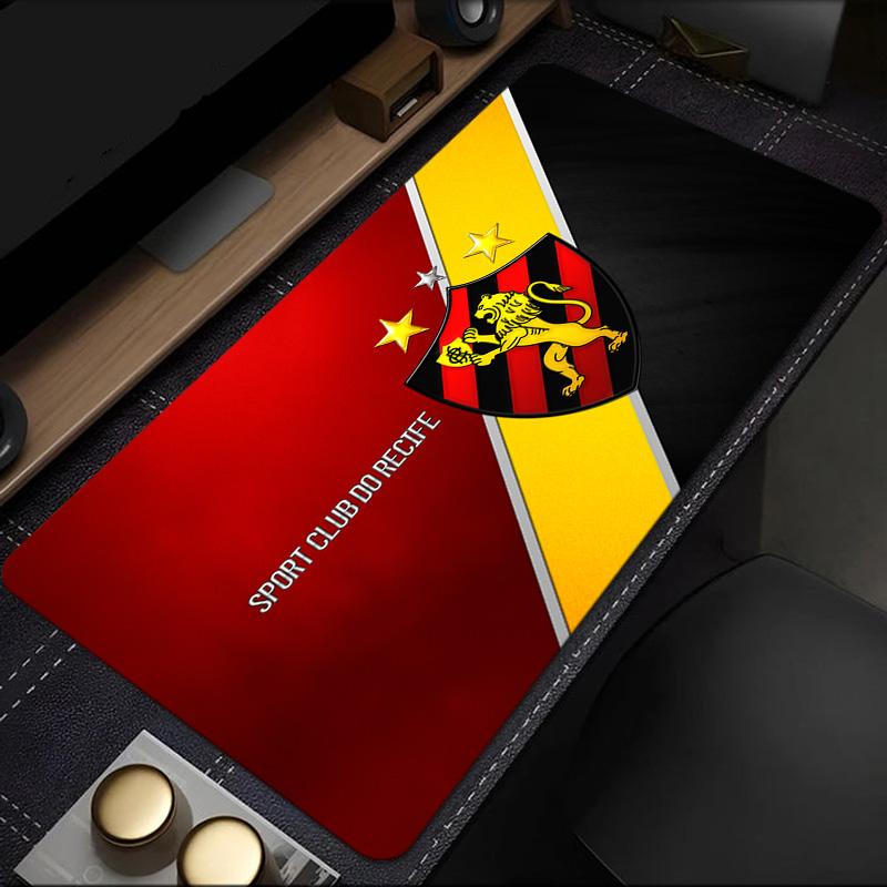 Sport Club Recife Crest mouse pad, rubber base, esports desk mat, mouse pad for gamers and office use, gaming desk , easy to clean mat