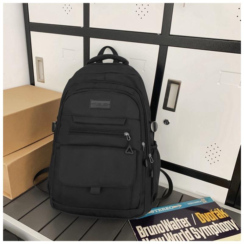 

High value simple casual couple travel backpack large capacity junior high school students multicompartment backpack men