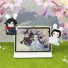 The Master of Diabolism" Peach Dream Rabbit Series Wei Wuxian & Lan Wangji Plush Pendant Character Cute Plush Toy Official Anime Merchandise