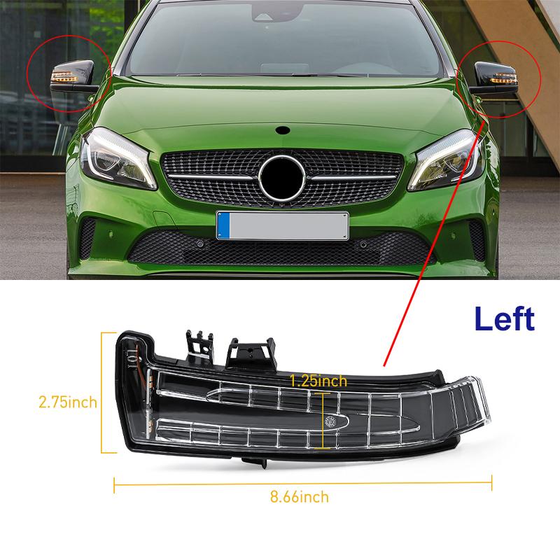 LED Side Rear View Mirror Indicators Turn Signal Lights For Mercedes-Benz W221 W212 W204 W176 W246 A2129067501