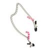 1 Pair Adjustable Nipple Clamps with Long Metal Chain and Colorful Beads Women Fetish Flirt Bondage Sex Toys