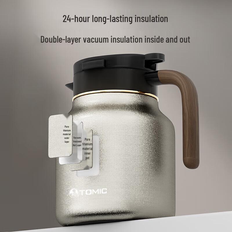 Temake Smart Insulated Titanium Teapot