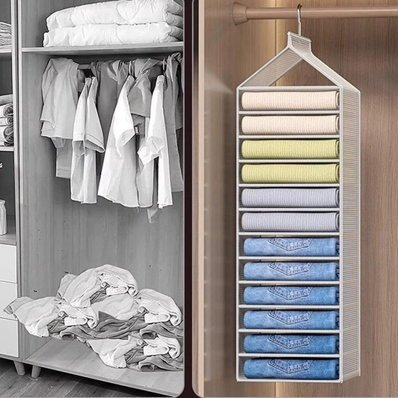 1pc Closet Hanging Bag Storage Closet Organizer for Pants Socks T-shirt Underwear Organizer Closet Hanging Organizer