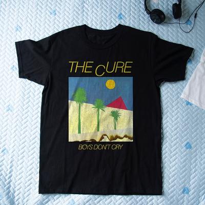The Cure Boys Don't Cry Unisex Black T-shirt Size S-5XL Unisex T-Shirt