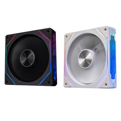 120mm Case Cooler Fan Infinite Mirror Effect 5V 3Pin ARGB Chassis Fan 800-1800RPM 4Pin PWM Quiet Case Fan for Computer Case