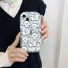 White Puppy Wavy Relif Non -Slip Shell For Iphone 14 Plus 13 Promax 11 12 Pro Max Soft Silicone Cute Cartoon Phone Case