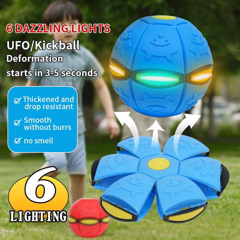 Deformable Flying Saucer Ball Magic Vent Toy For Kids Outdoor/indoor Parent-child Foot Pressure Relief Stress Decompression Gift