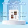 8 Ports Phone Charger Adapter 4USB+4PD USB C Charger for Huawei/Xiaomi/Samsung