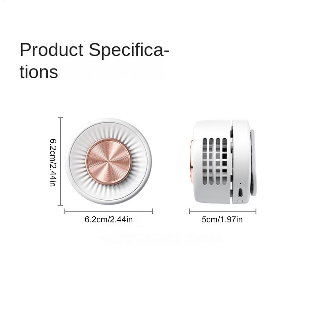 Mini Small Clip Fan Portable Silent Mini Bladeless Electric Fan 3 Speeds Clip-on Charging Fans For Shirt Whirlwinds Waist Clips