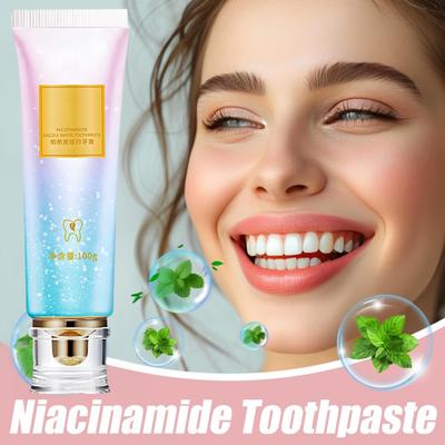 1/2/3 pezzi 100 g dentifricio sbiancante alla nicotinamide gusto menta naturale rinfrescante rimozione macchie alito denti sensibili pulizia dentifricio sbiancante