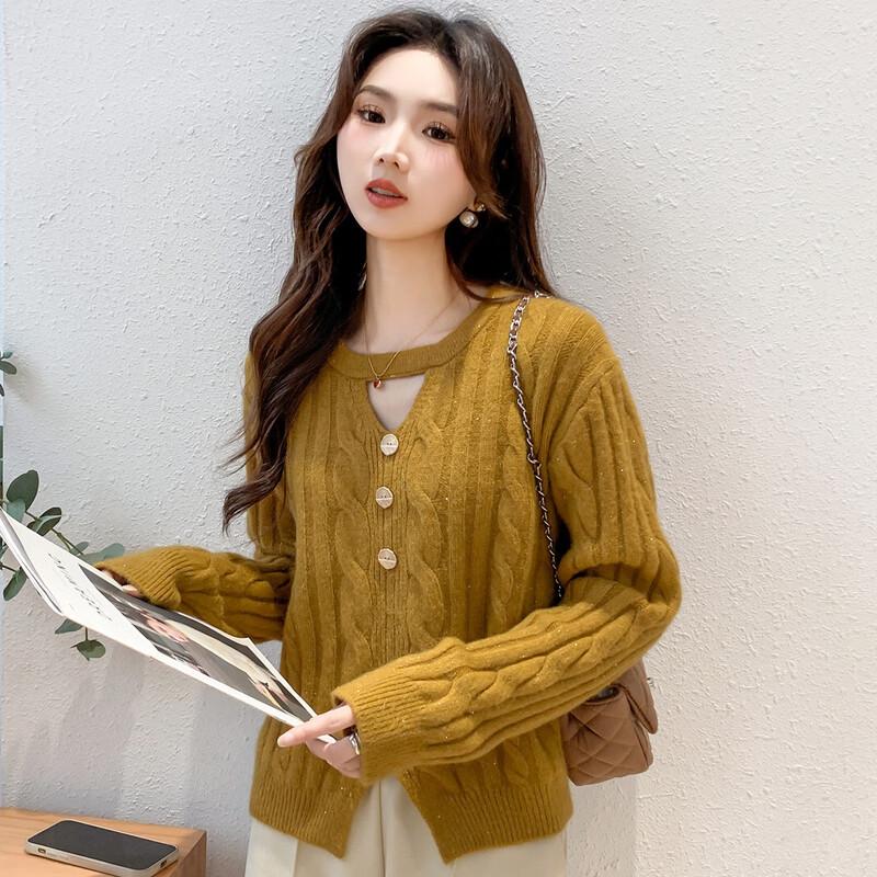 

MOCANA Women s Elegant Long Sleeve Knit Sweater One Size