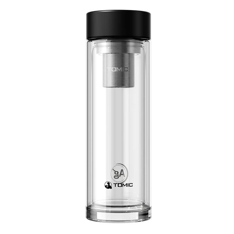 TOMIC Silver Ion Antibacterial Double-Layer Glass Mug 400ml