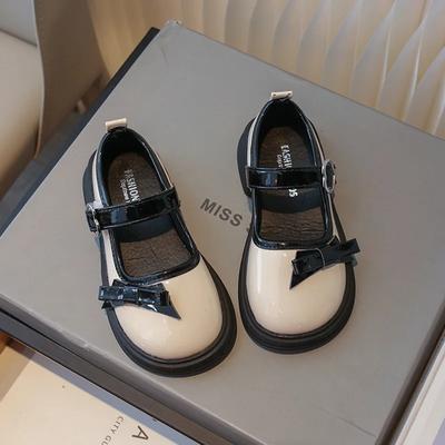 Neue Mädchen Prinzessin Lederschuhe Glänzend Kinder Schleife Mary Jane Schuhe Mode Süße Kinder Schule Ballerinas Rutschfest Vielseitig