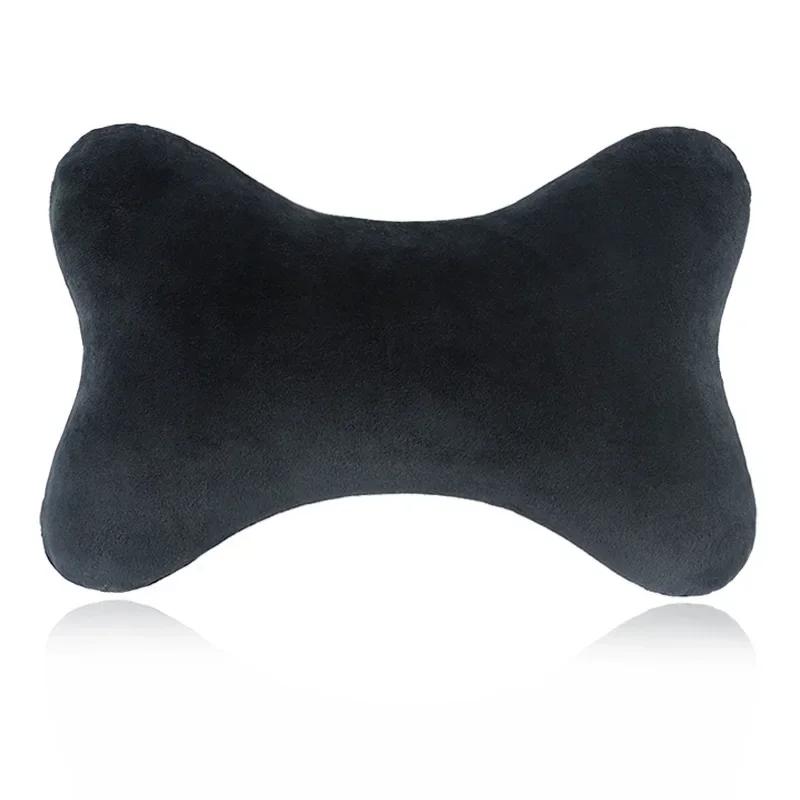 Poduszka Zagłówek Samochodowy Wysokoelastyczna Pianka Memory Siedzisko Poduszka Podpierająca Szyję Oddychający Aksamit Podparcie Głowy i Szyi Do Spania