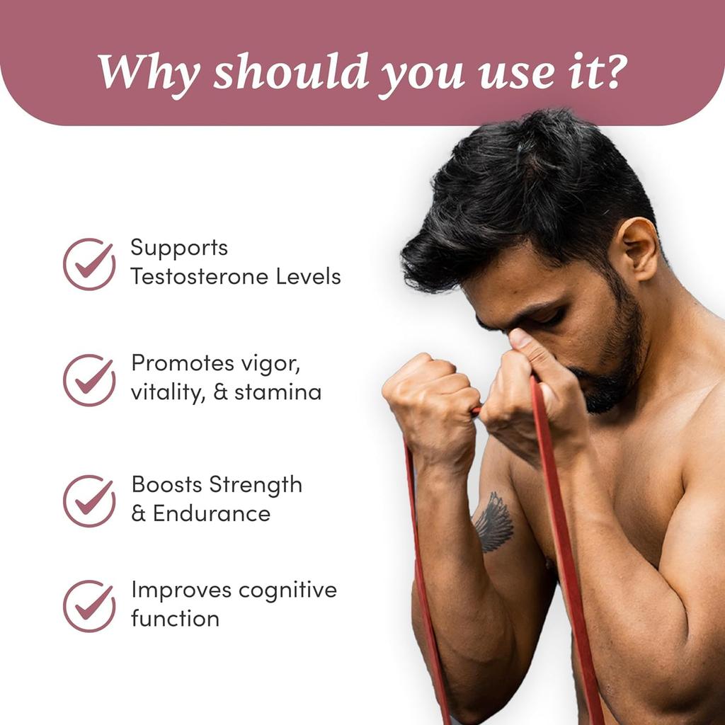 Man Matters Shilajit Ashwagandha Gokshura Safed Musli 60 Capsules For Men Energy Stamina