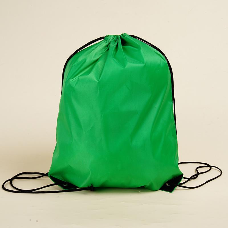 In Stock Custom Logo Polyester Sports Drawstring Backpack