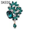 SKEDS Exquisite Women Girls Fashion Luxury Rhinestone Pendant Brooches Jewelry Vintage High Quality Shiny Boutique Badges Pins
