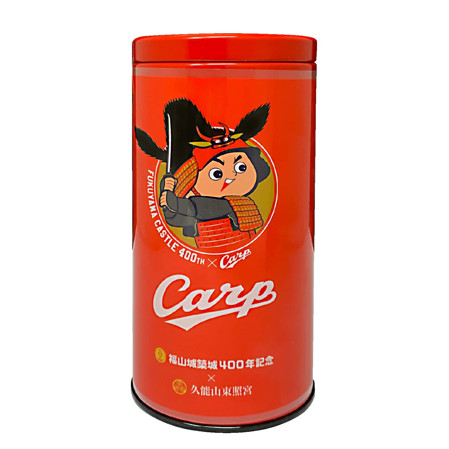 

Хиросима Тоё Карп Дизайн Карп Бой Чай Хоньяма 10 400-летие замка Фукуяма x Хиросима Тоё Карп x Святилище Кунодзан Тосёгу Коллаборационная банка,