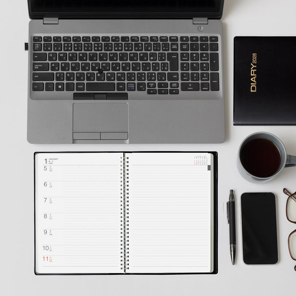 Apica Business Starting D1126 Planner, 2026, January, A5, Weekly, 12-Month Type,