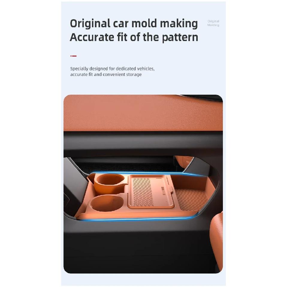For JETOUR Great Saint Silicone Storage Box  Center Console under Layer Modification Special Car Interior Accessories Organizer